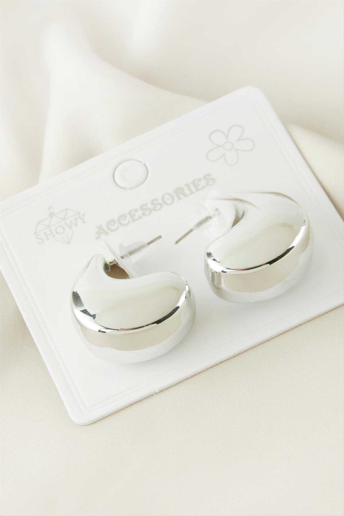 Su Damlası Plastik Küpe