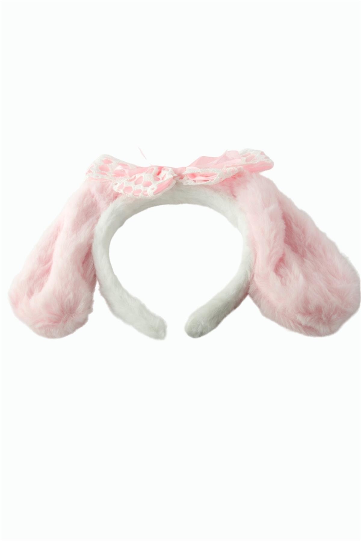 Tavşan Kulaklı Fiyong Yünlü Taç