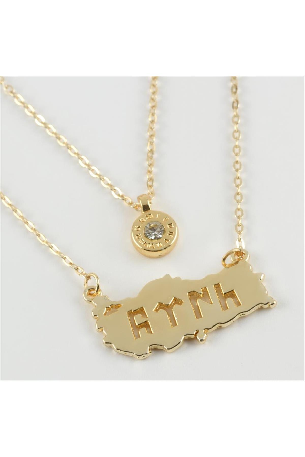 Türk Yazılı Yeni Sezon İkili Kolye