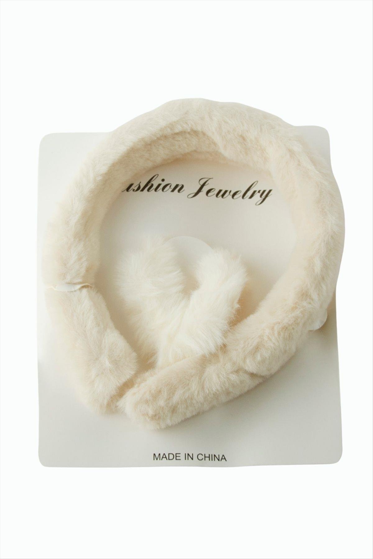 Tüylü Lastikli Toka Taç Set