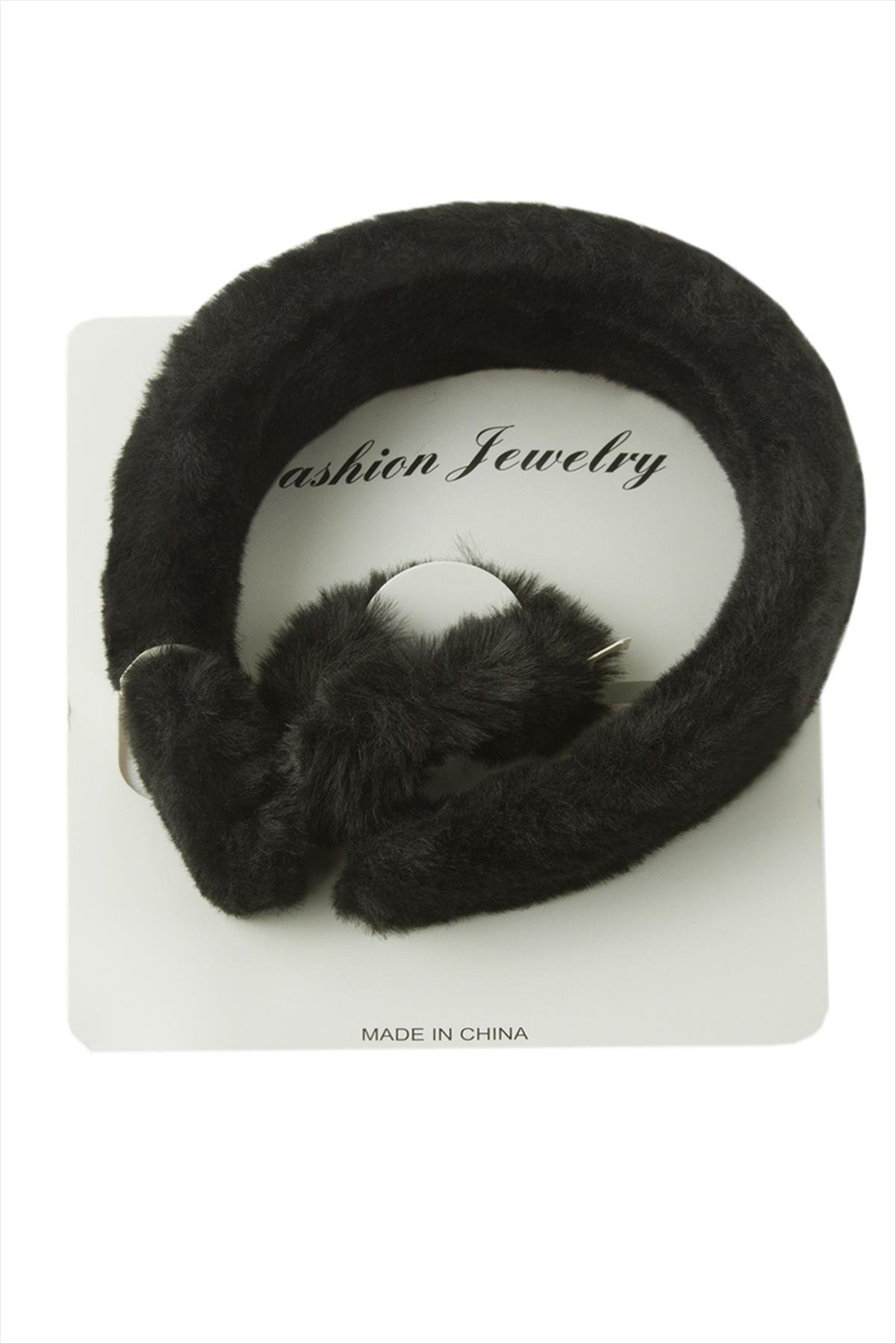 Tüylü Lastikli Toka Taç Set