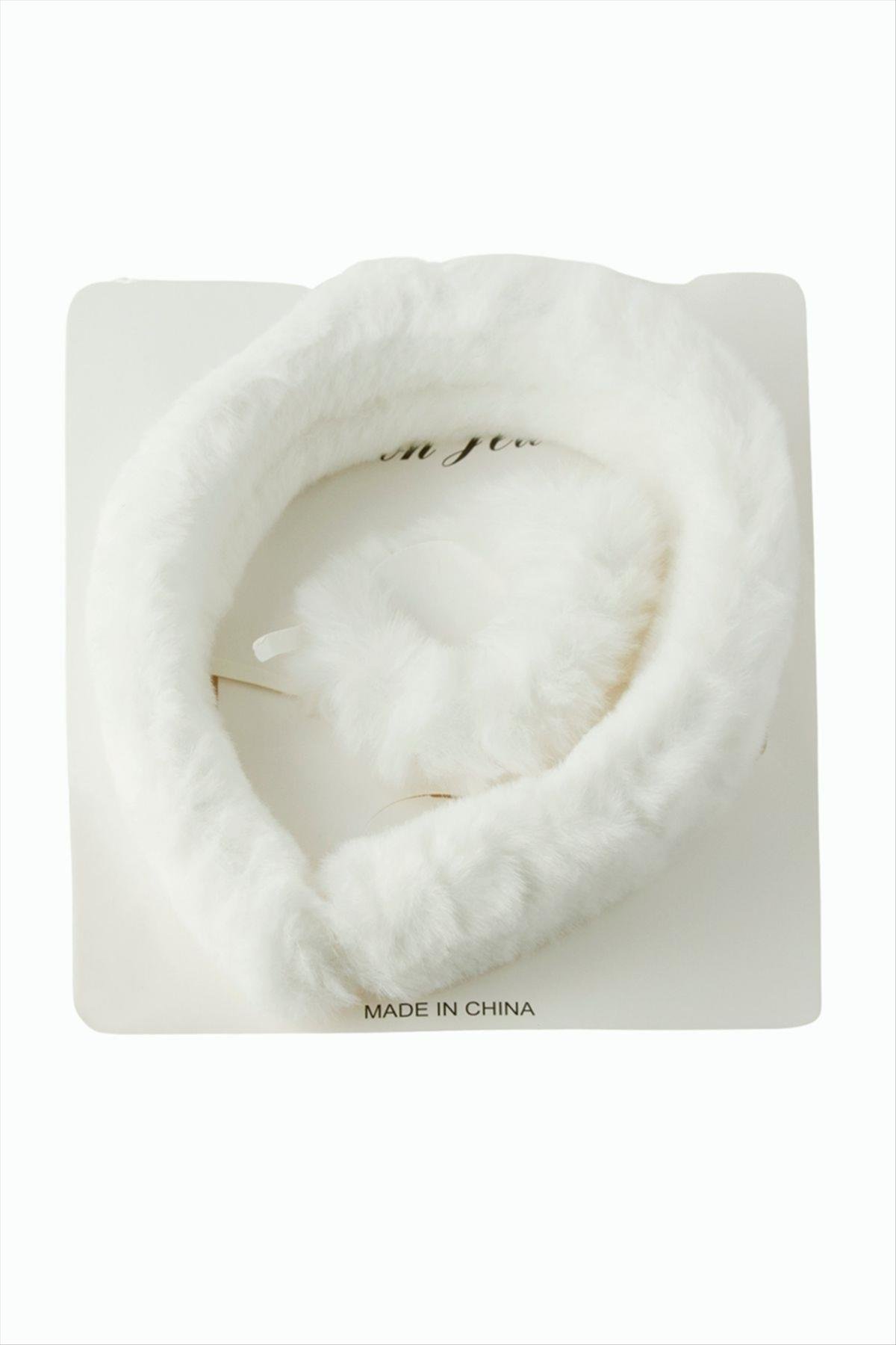 Tüylü Lastikli Toka Taç Set