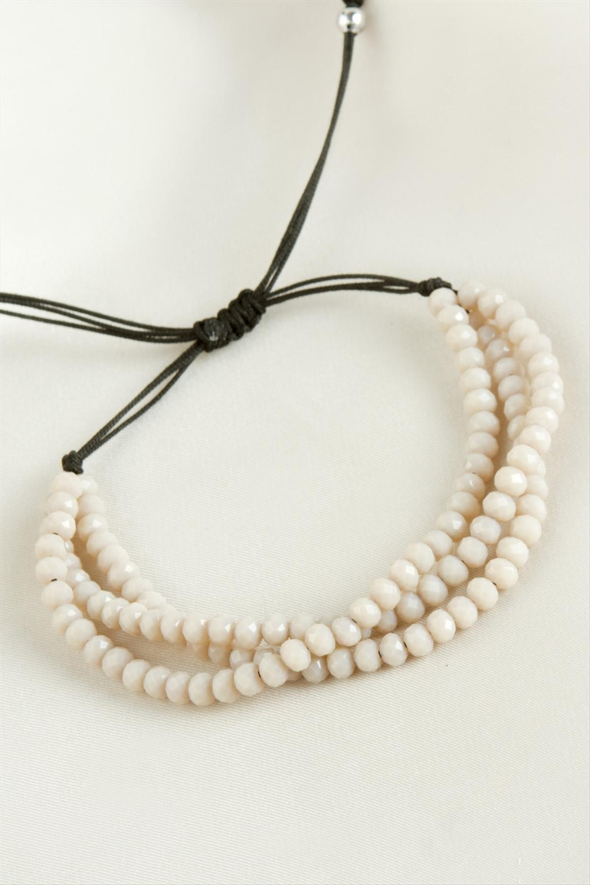 Üçlü Kristal Bileklik