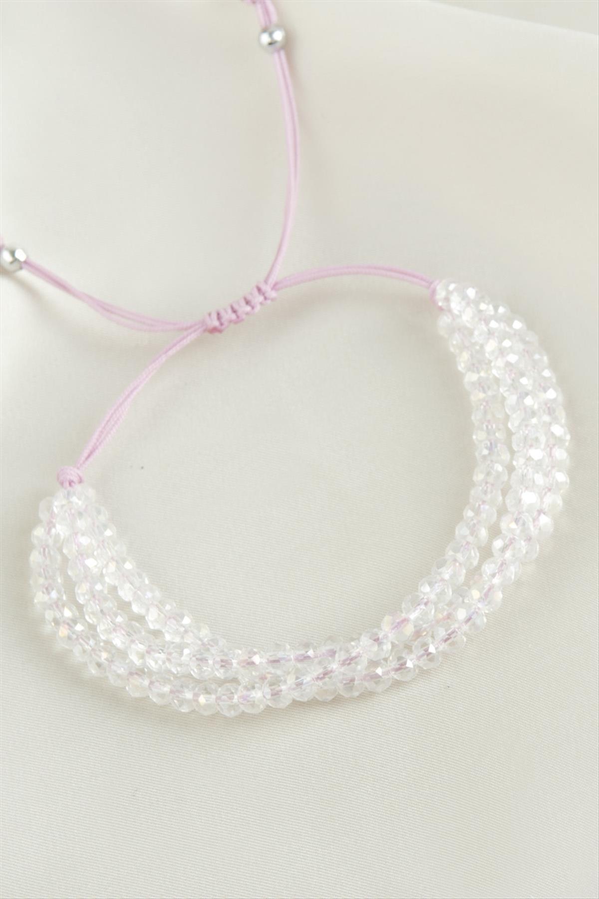 Üçlü Kristal Bileklik