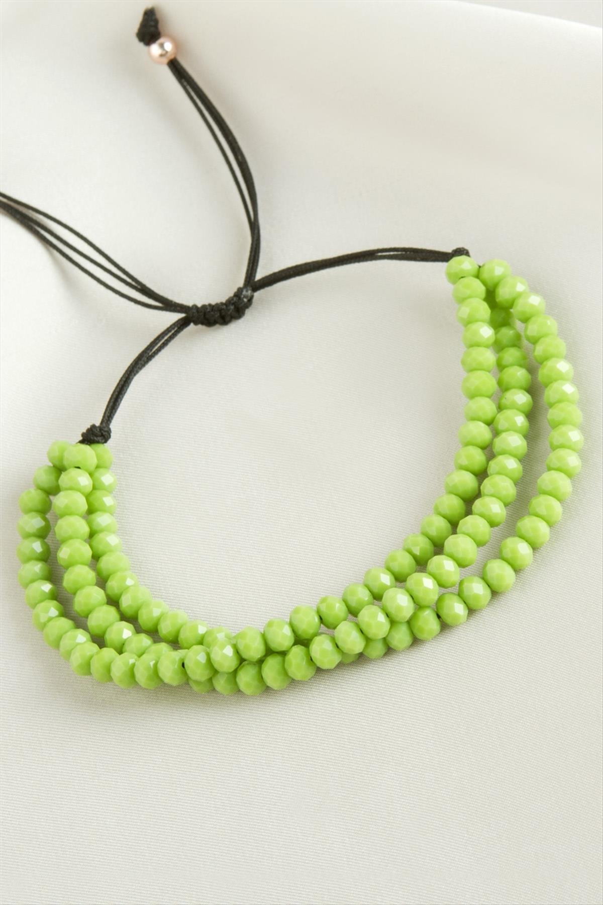 Üçlü Kristal Bileklik