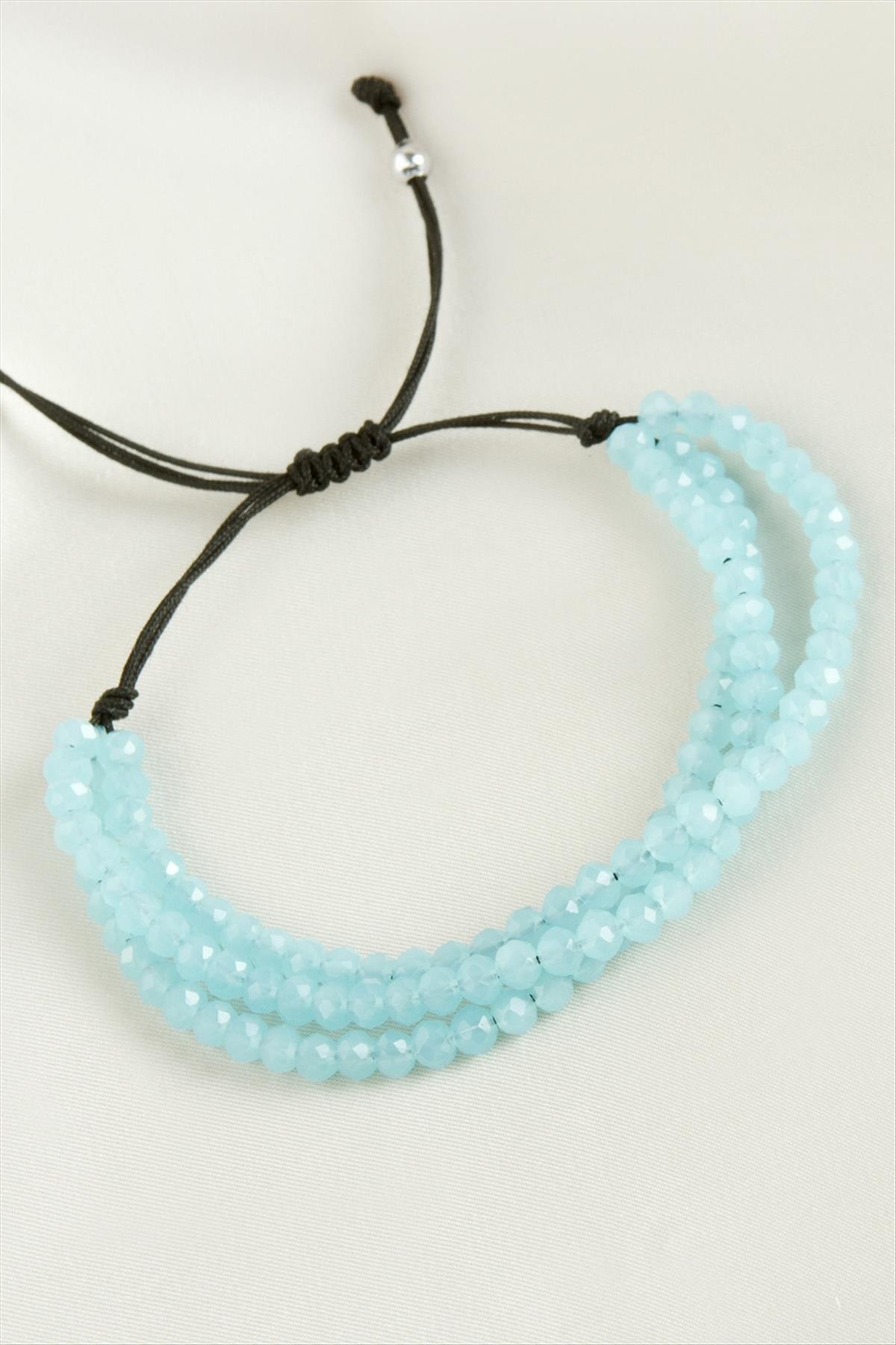 Üçlü Kristal Bileklik