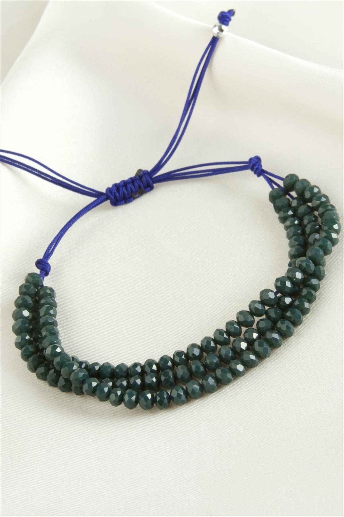 Üçlü Kristal Bileklik