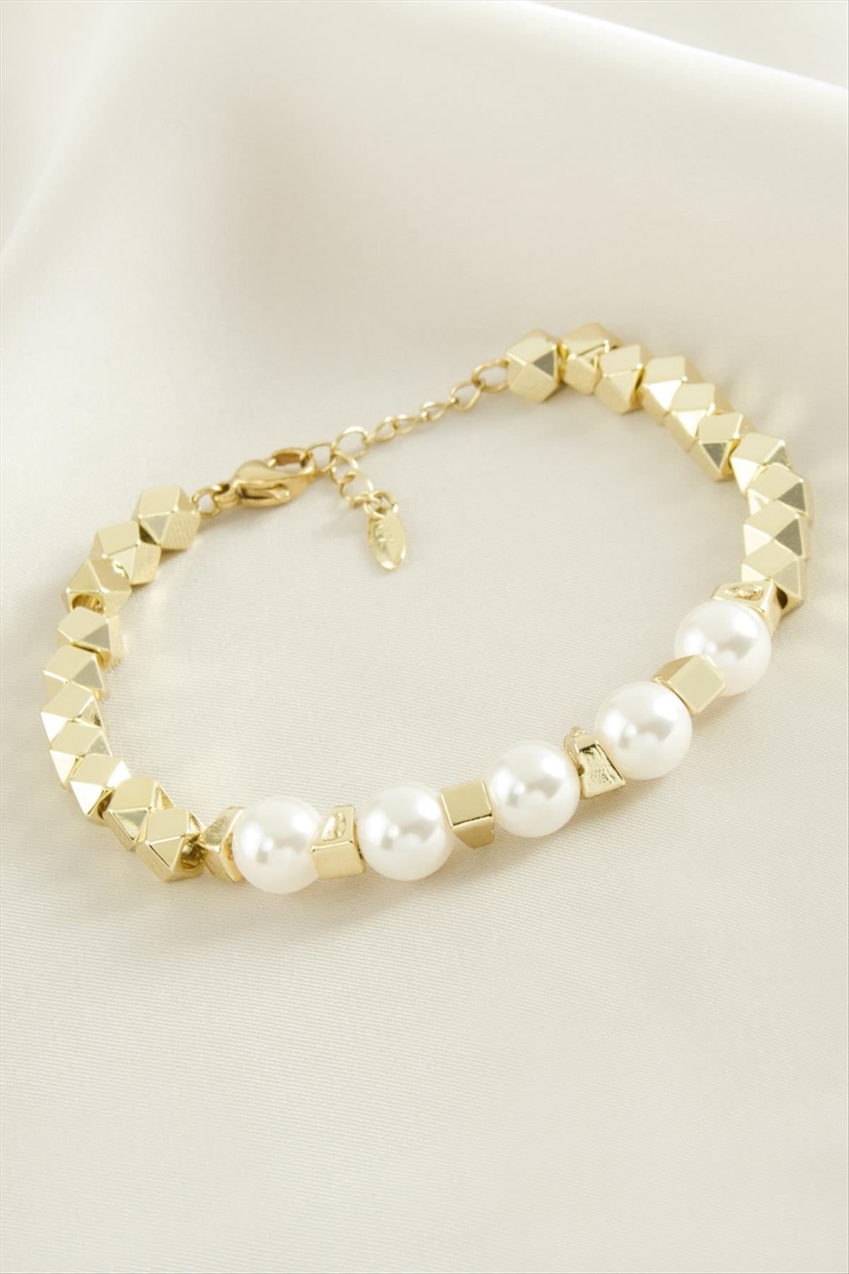 Xuping İnci Lüks Çelik Bileklik