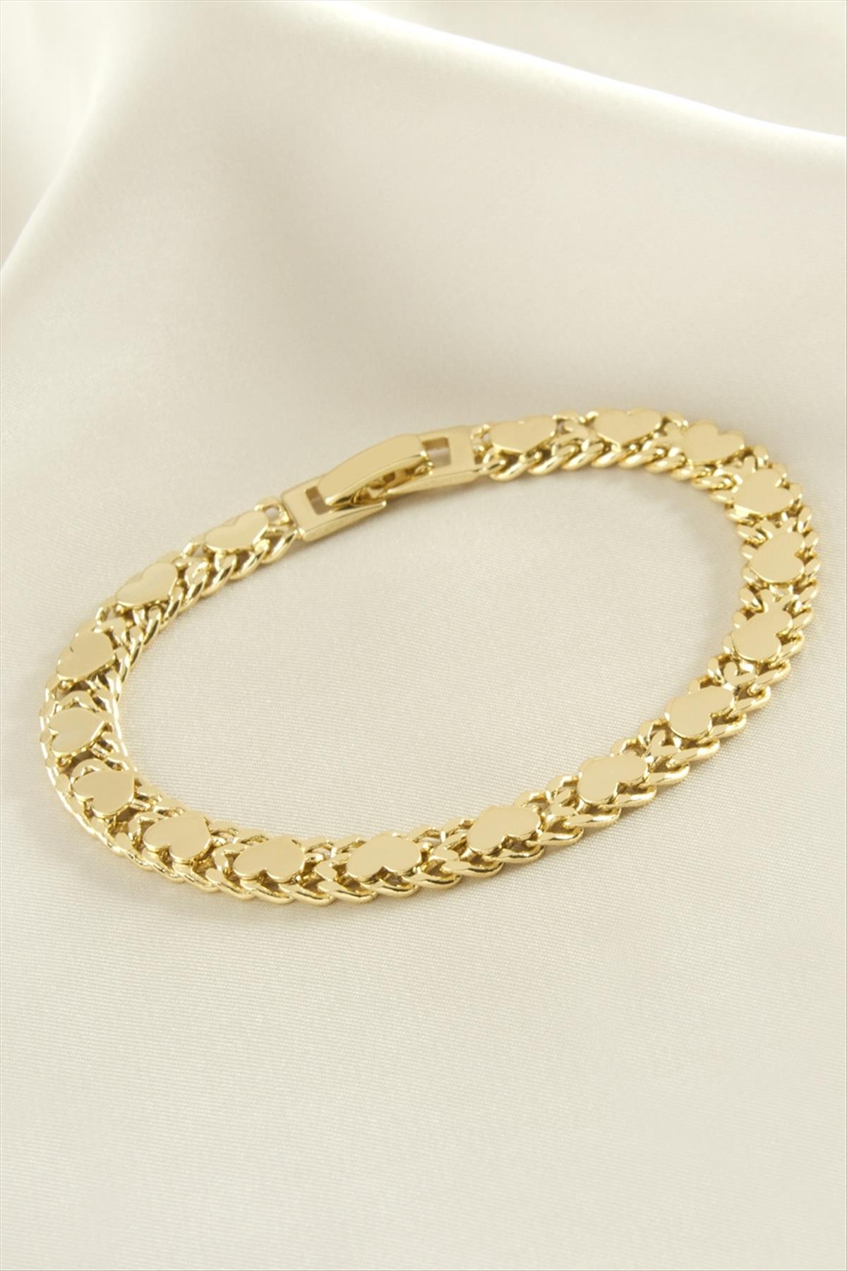 Xuping Kalp Lüks Çelik Bileklik