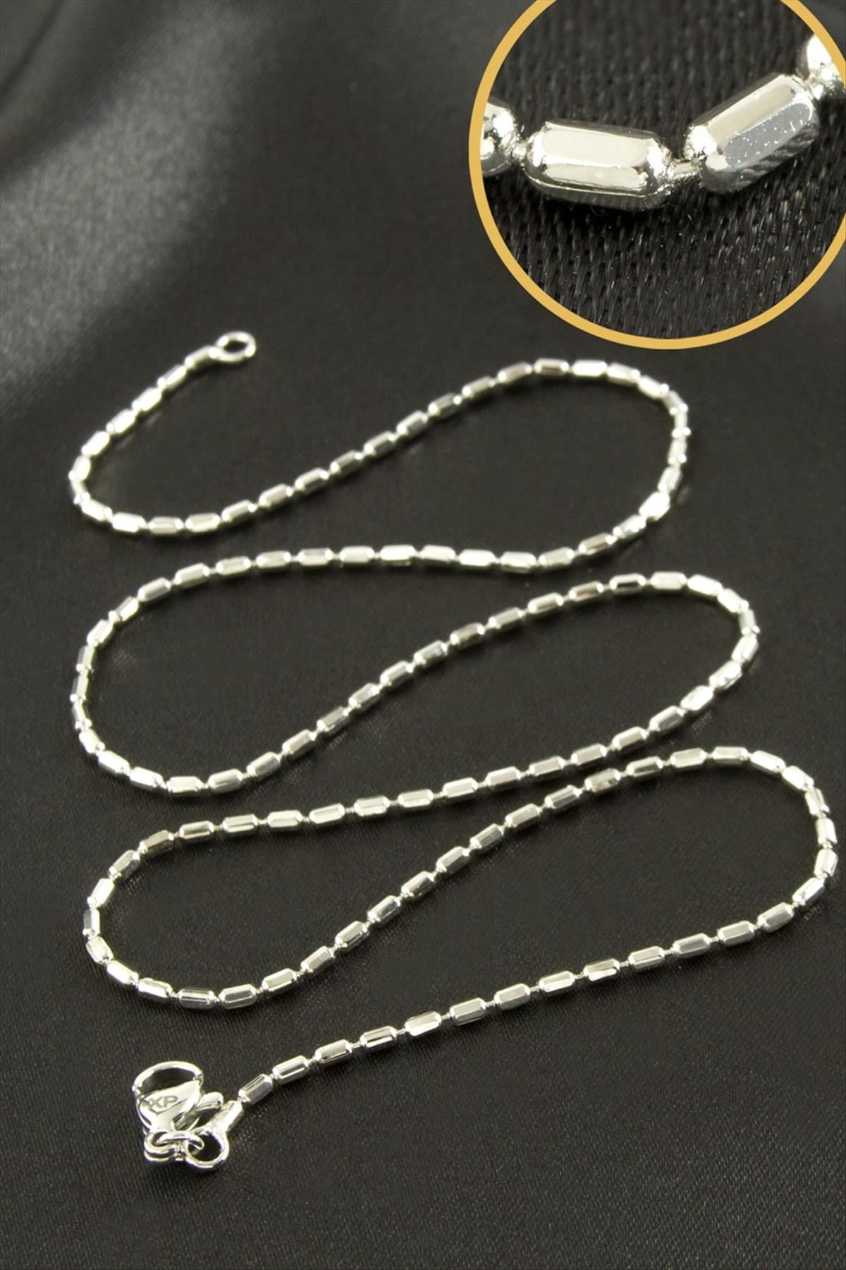 Xuping Oval Top Çelik Kolye Zinciri 45 cm