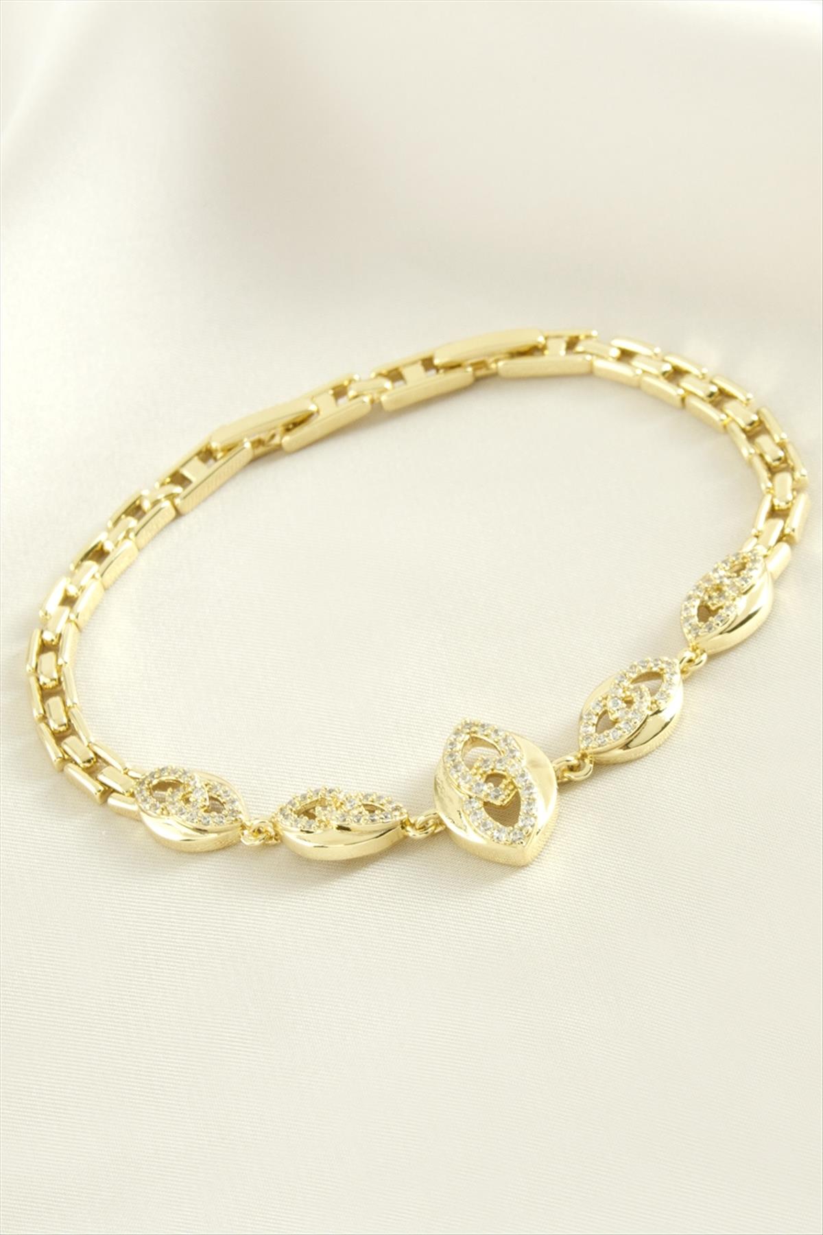 Xuping Sonsuzluk Zirkon Taşlı Lüks Çelik Bileklik