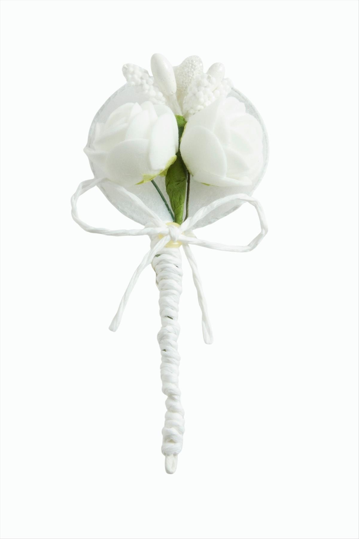 Yapay Gül Yaka Broş