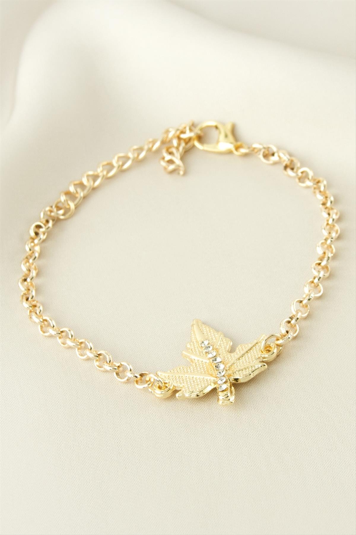 Yaprak Taşlı Bileklik