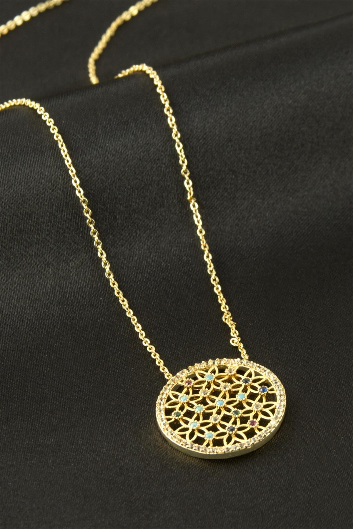 Yaşayan Zirkon Taşlı Kolye