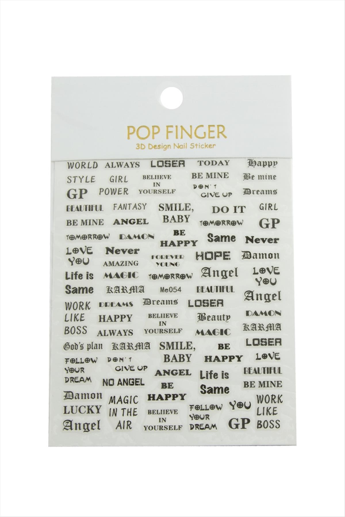 Yazılı Tattoo Dövme Sticker