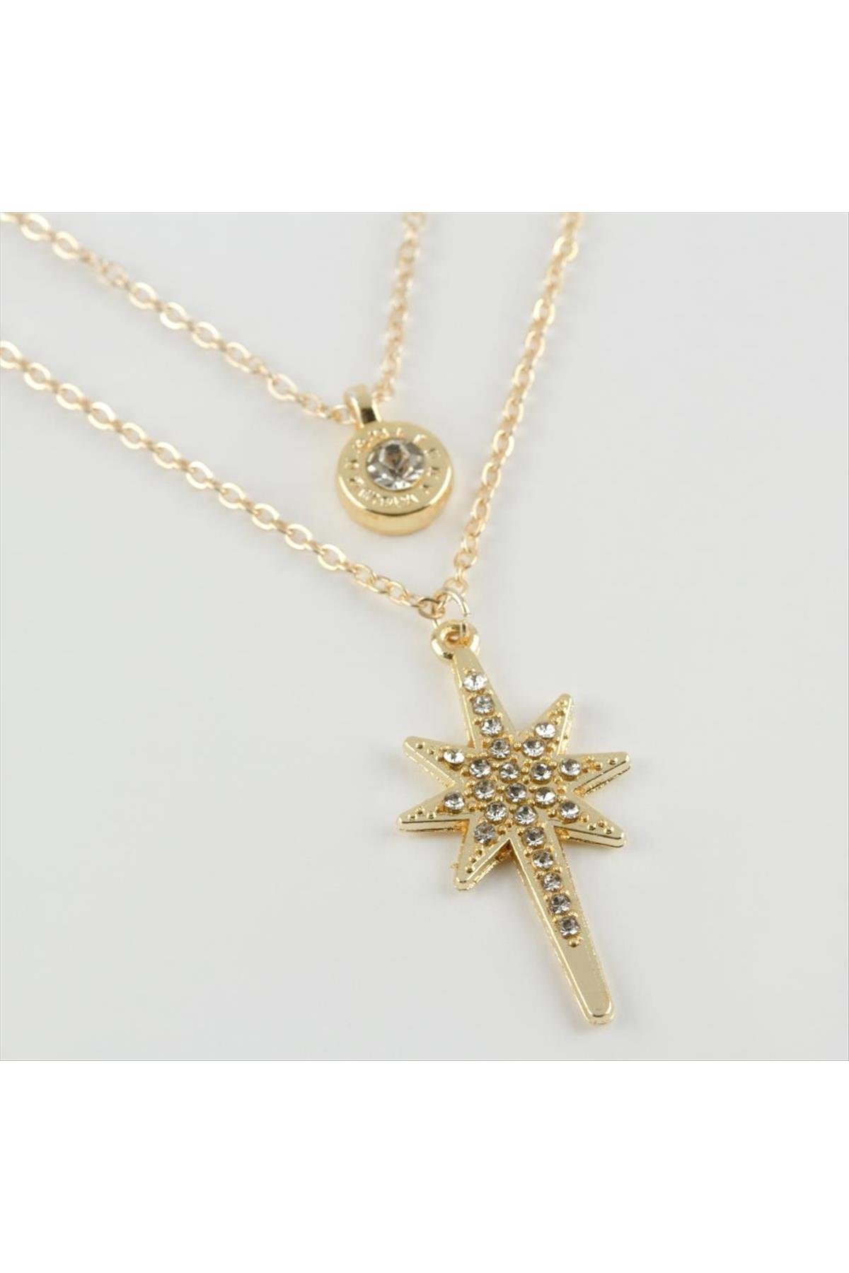 Yıldız Figürlü Yeni Sezon İkili Kolye