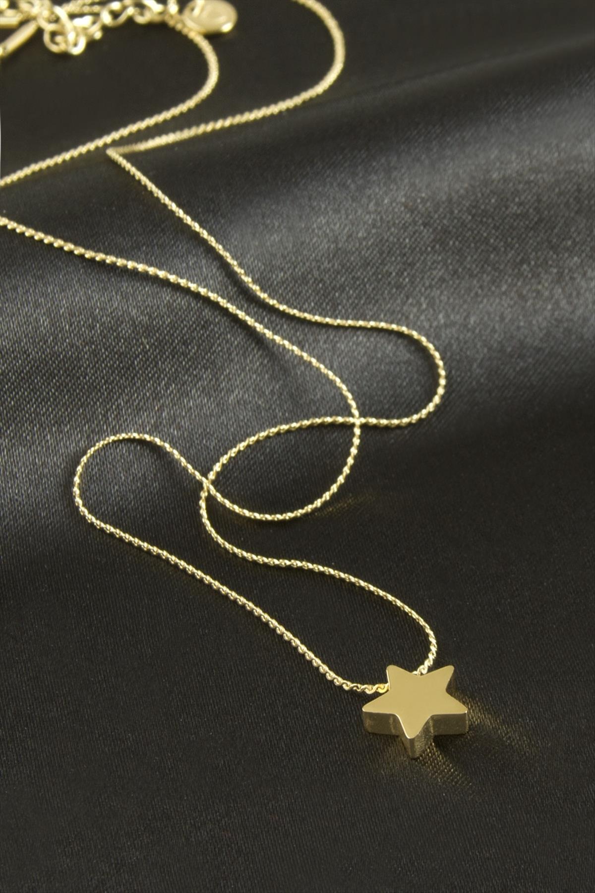 Yıldız Lüks Çelik Kolye