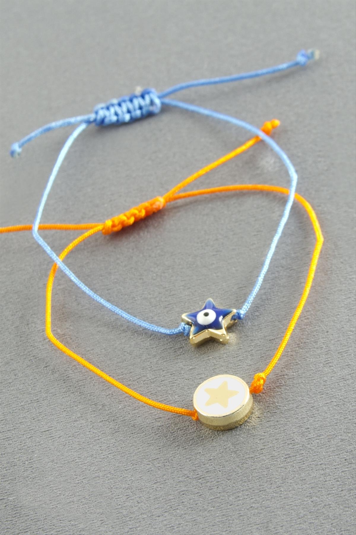 Yıldız Nazar İp Bileklik 2 Adet