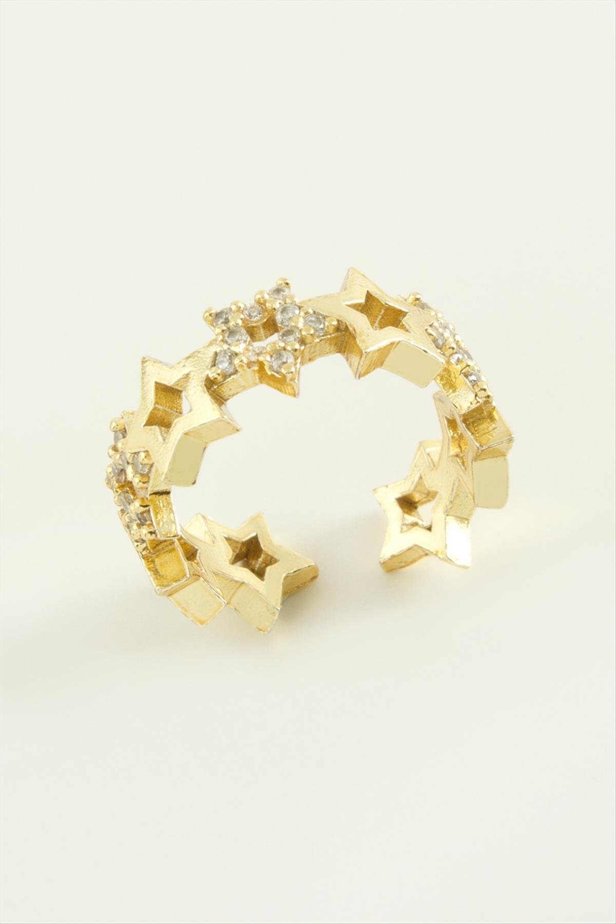 Yıldız Zirkon Taşlı Yüzük