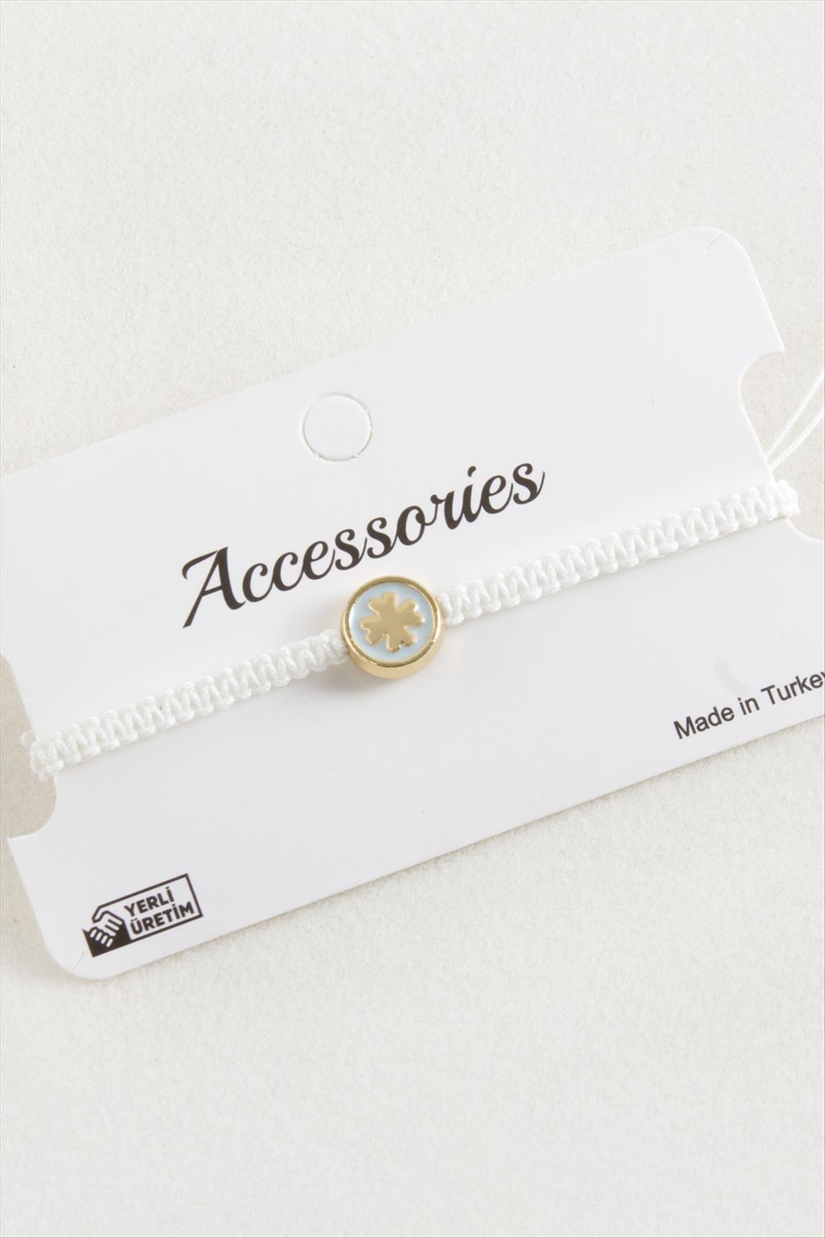 Yonca Makrome Örgülü Bileklik