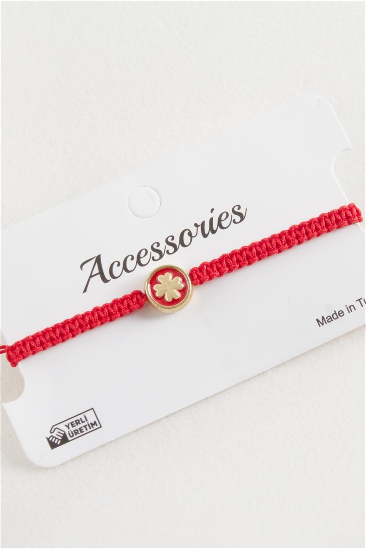 Yonca Makrome Örgülü Bileklik