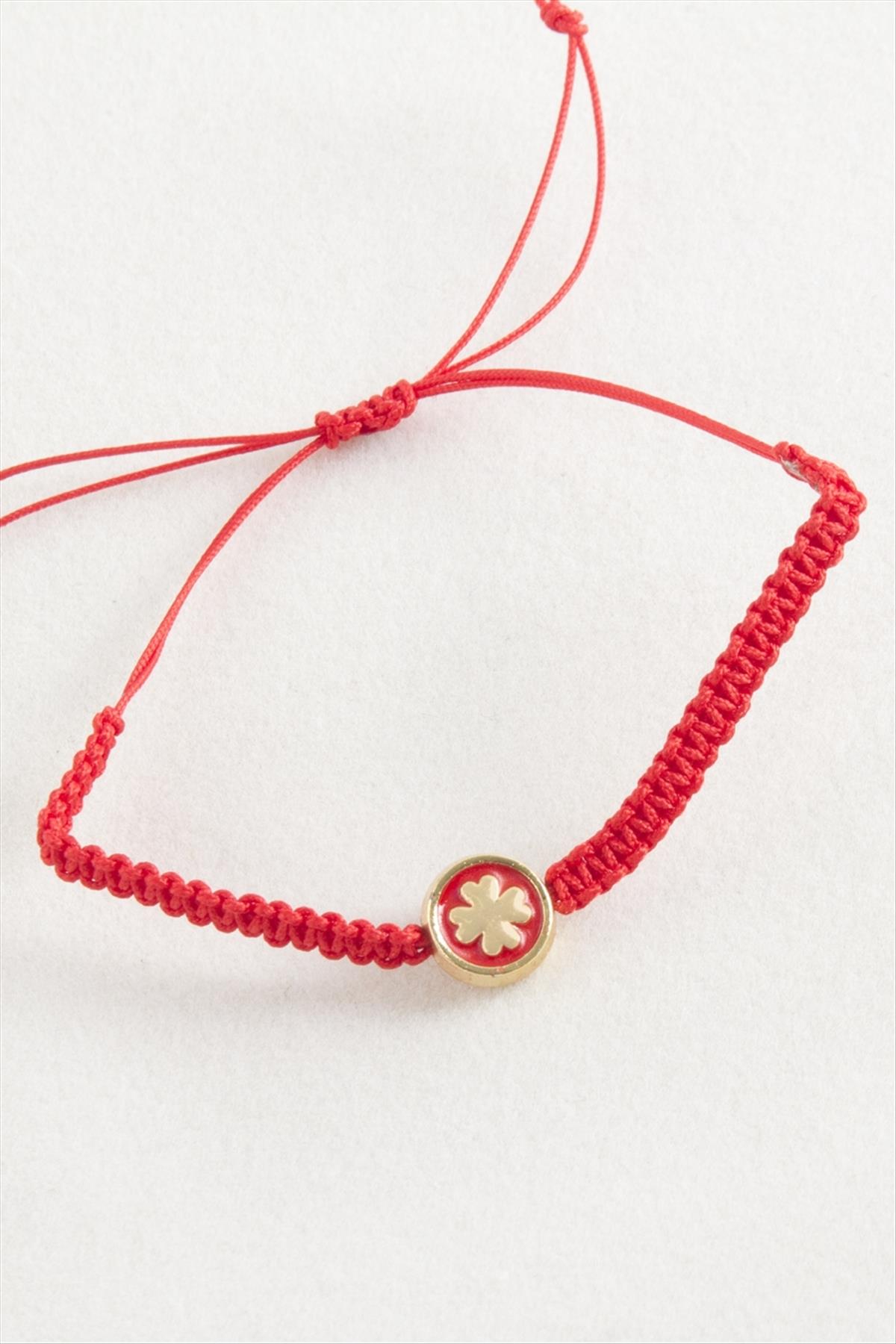 Yonca Makrome Örgülü Bileklik