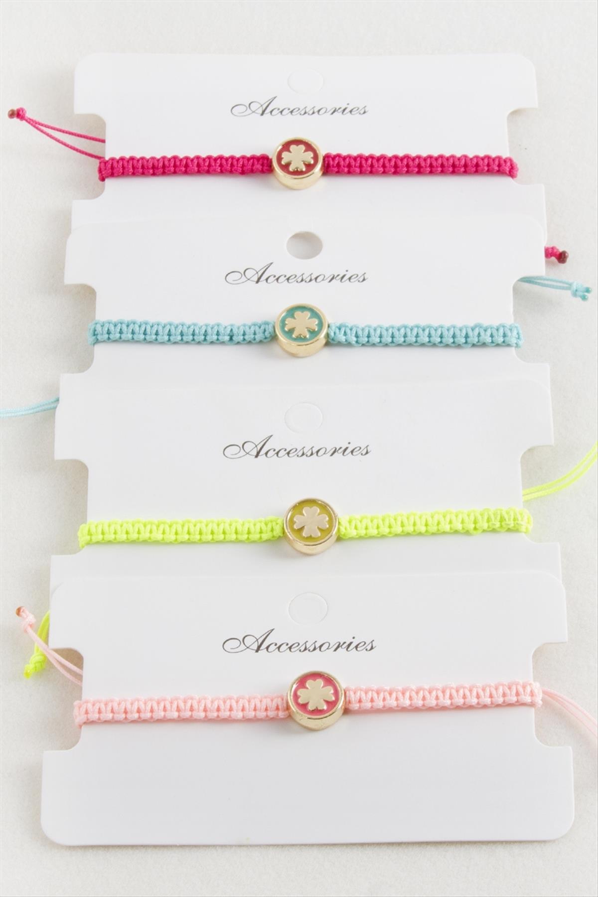 Yonca Makrome Örgülü Bileklik