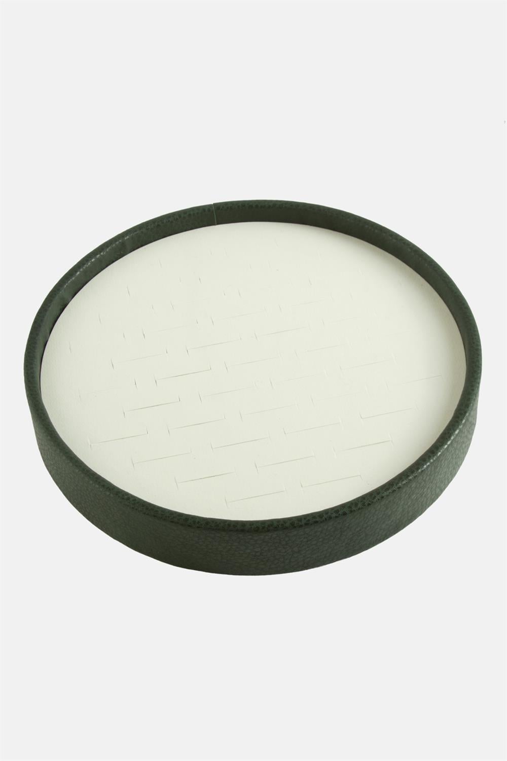 Yuvarlak Ahşap Deri Yüzüklük 20 cm