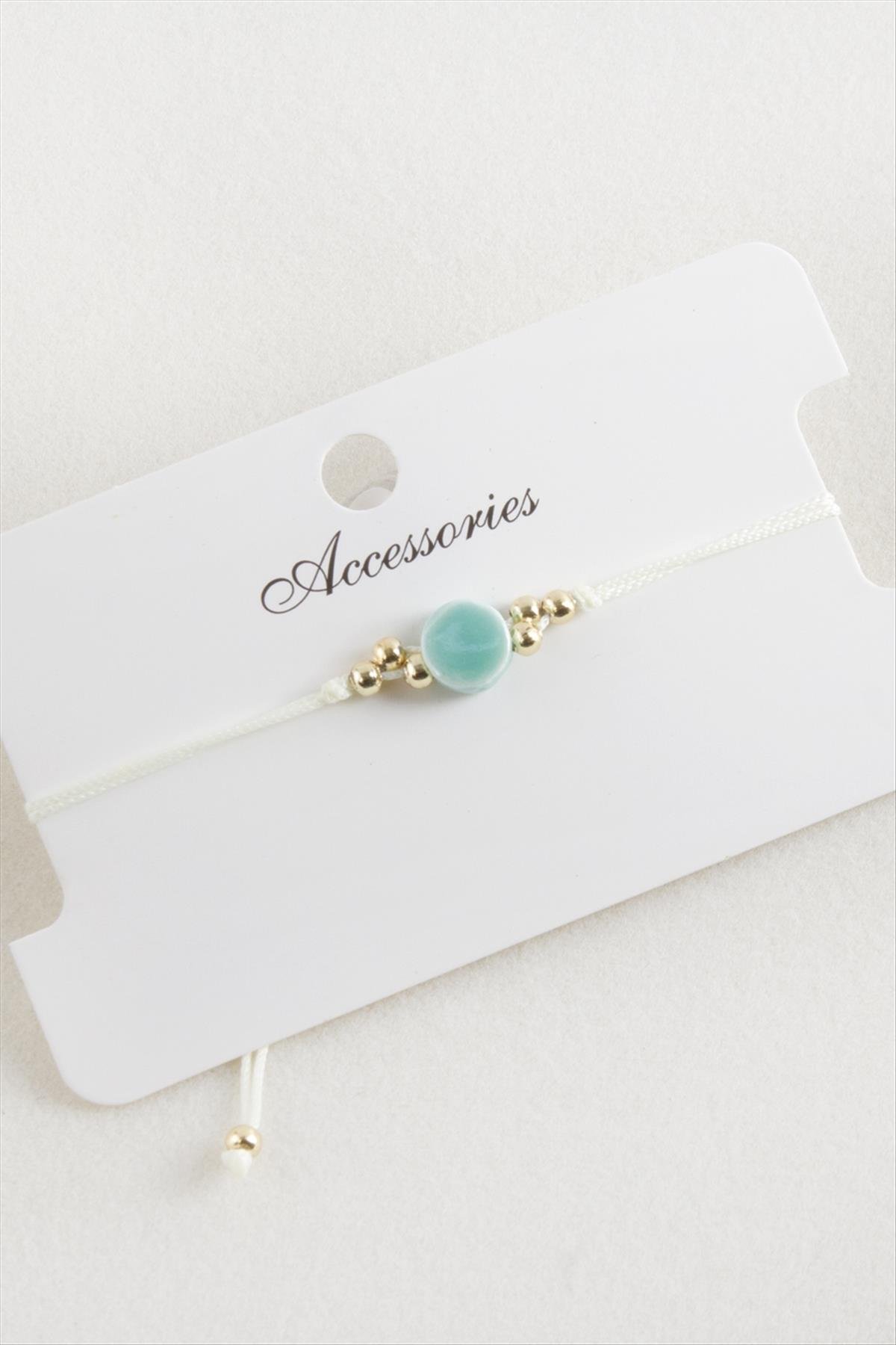 Yuvarlak Makrome İp Bileklik