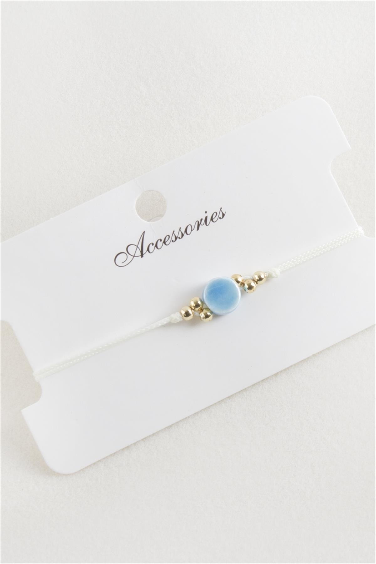 Yuvarlak Makrome İp Bileklik