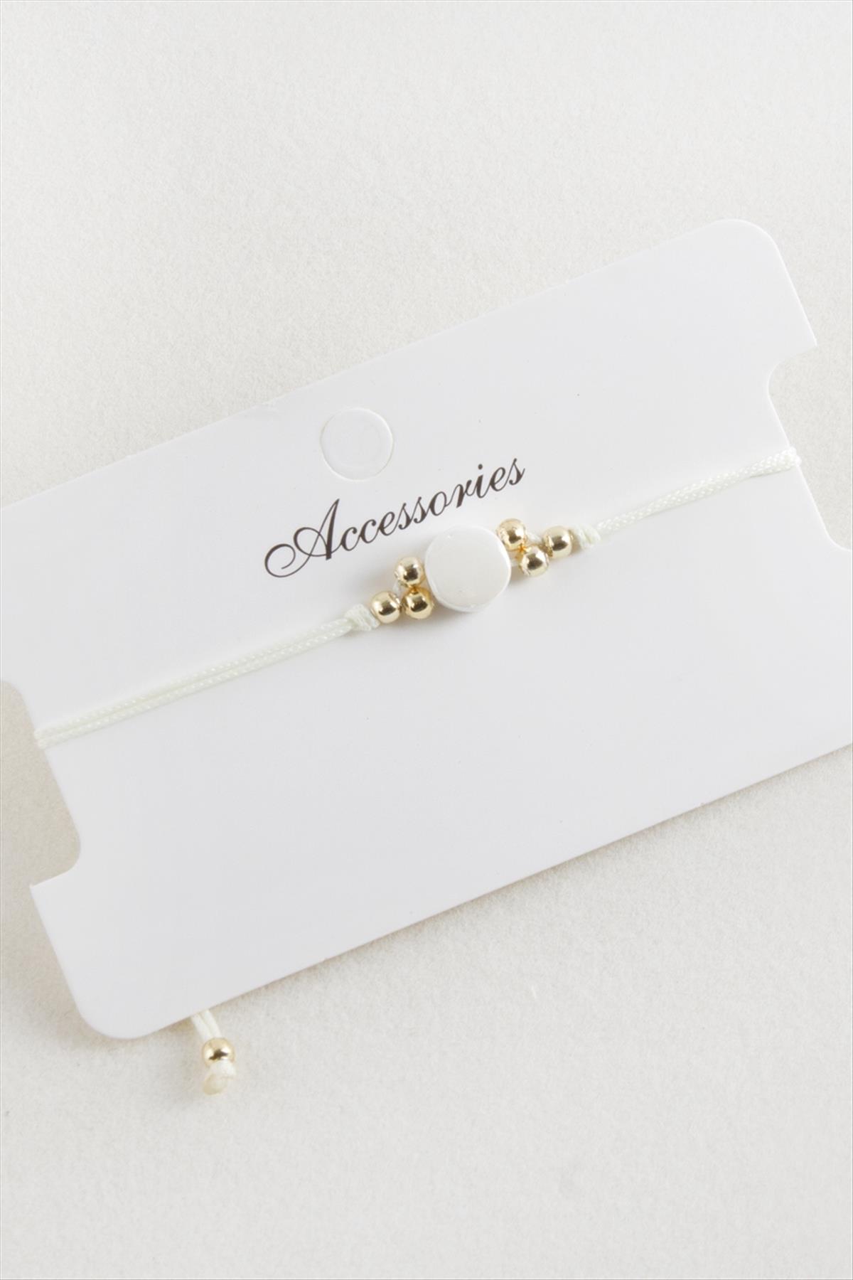 Yuvarlak Makrome İp Bileklik