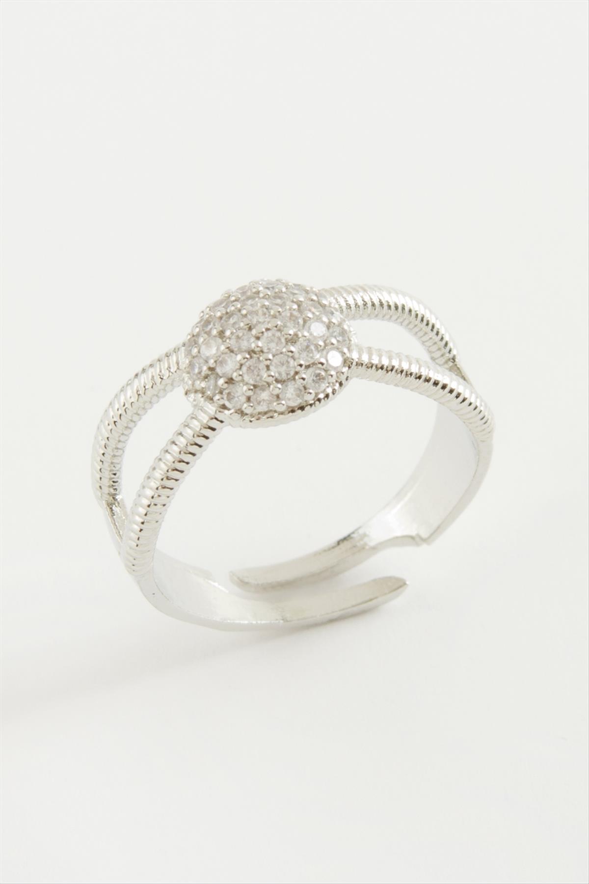 Yuvarlak Taşlı Yüzük