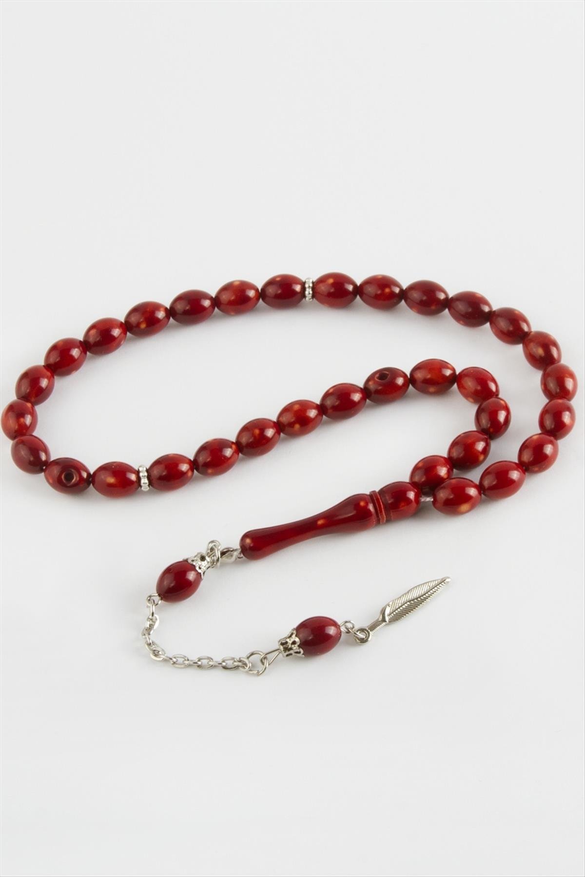 Zeytin Şekilli Plastik Tesbih 8*11 mm