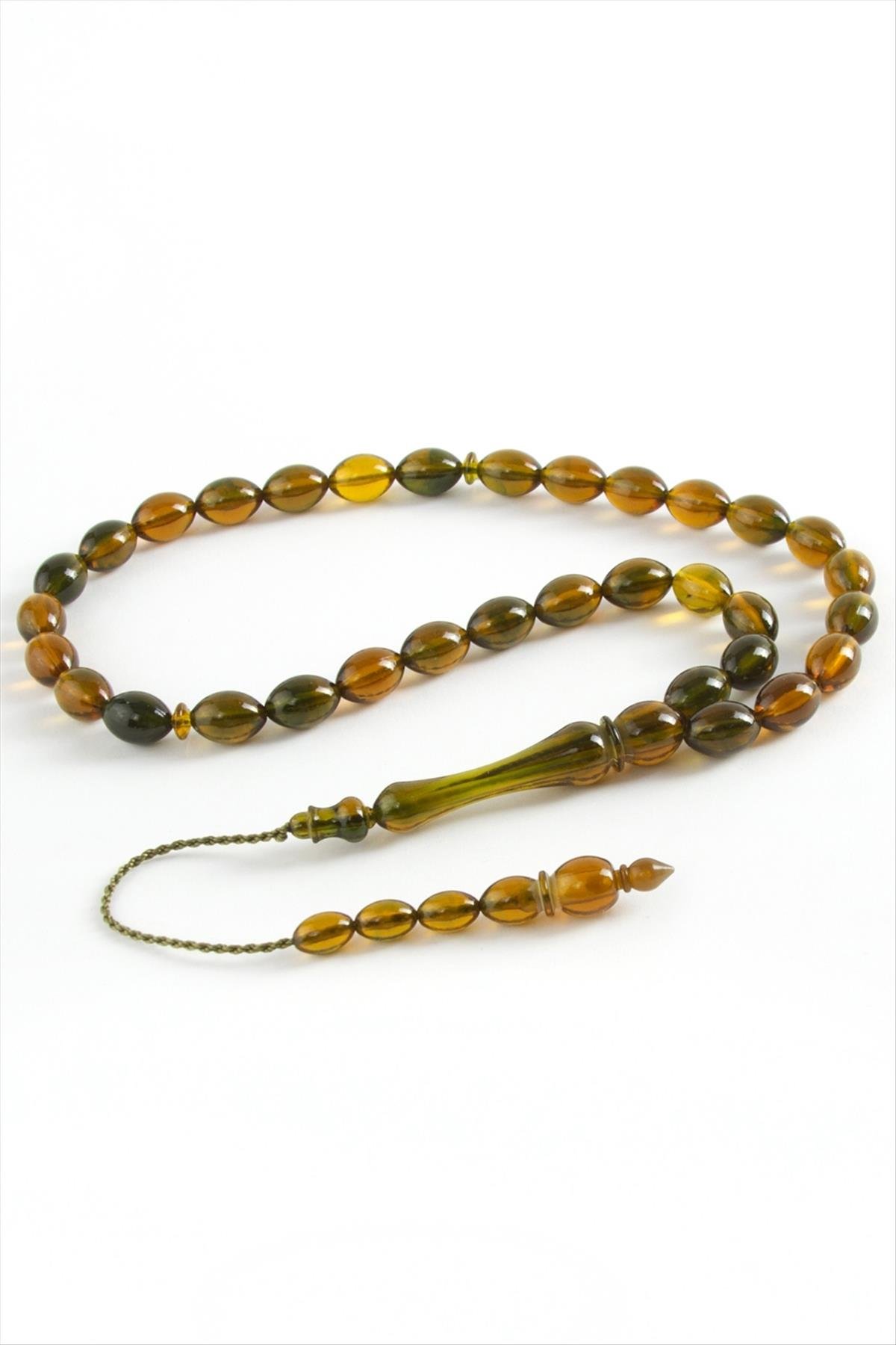 Zeytin Şekilli Plastik Tesbih 8*11 mm