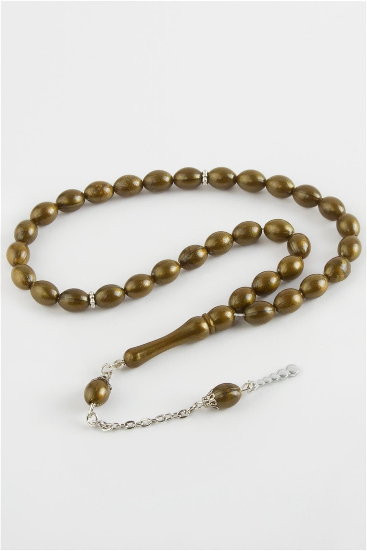 Zeytin Şekilli Plastik Tesbih 8*11 mm