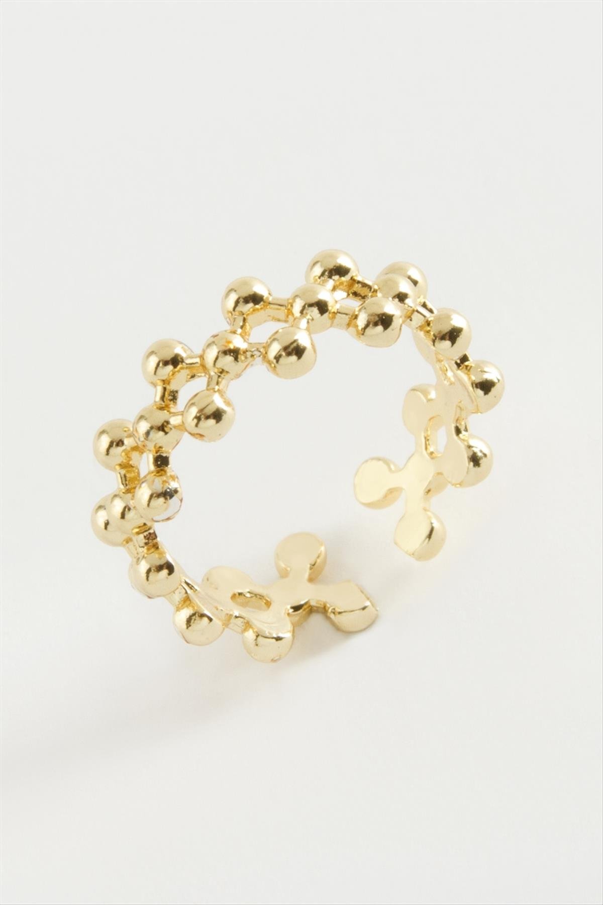 Zikzak Top Metal Yüzük