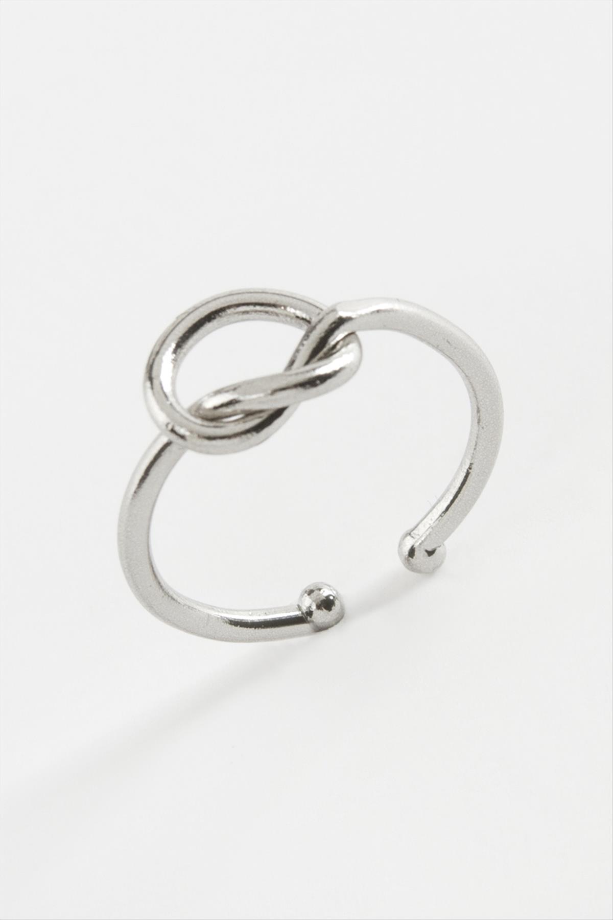 Zincir Şekilli Metal Yüzük