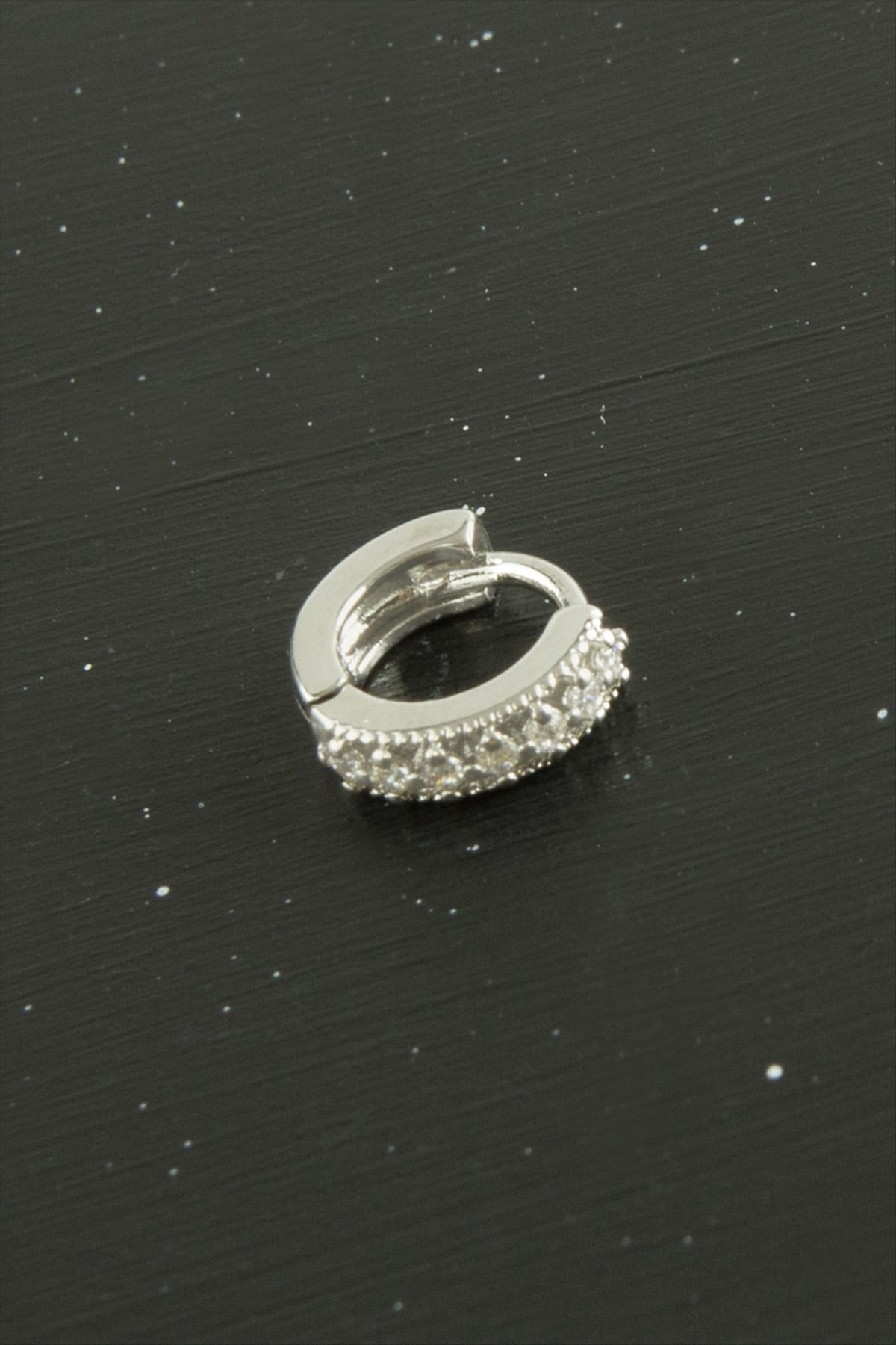 Zirkon Taşlı Çelik Kulak Burun Piercing 1 Adet