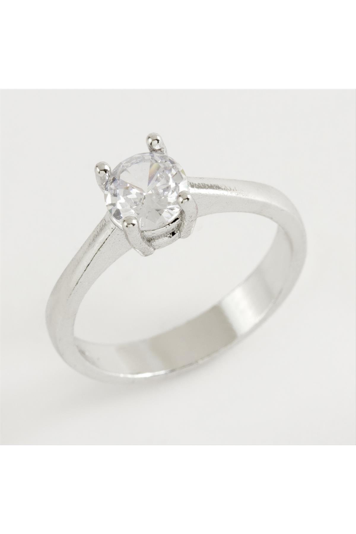 Zirkon Tek Taşlı Yüzük