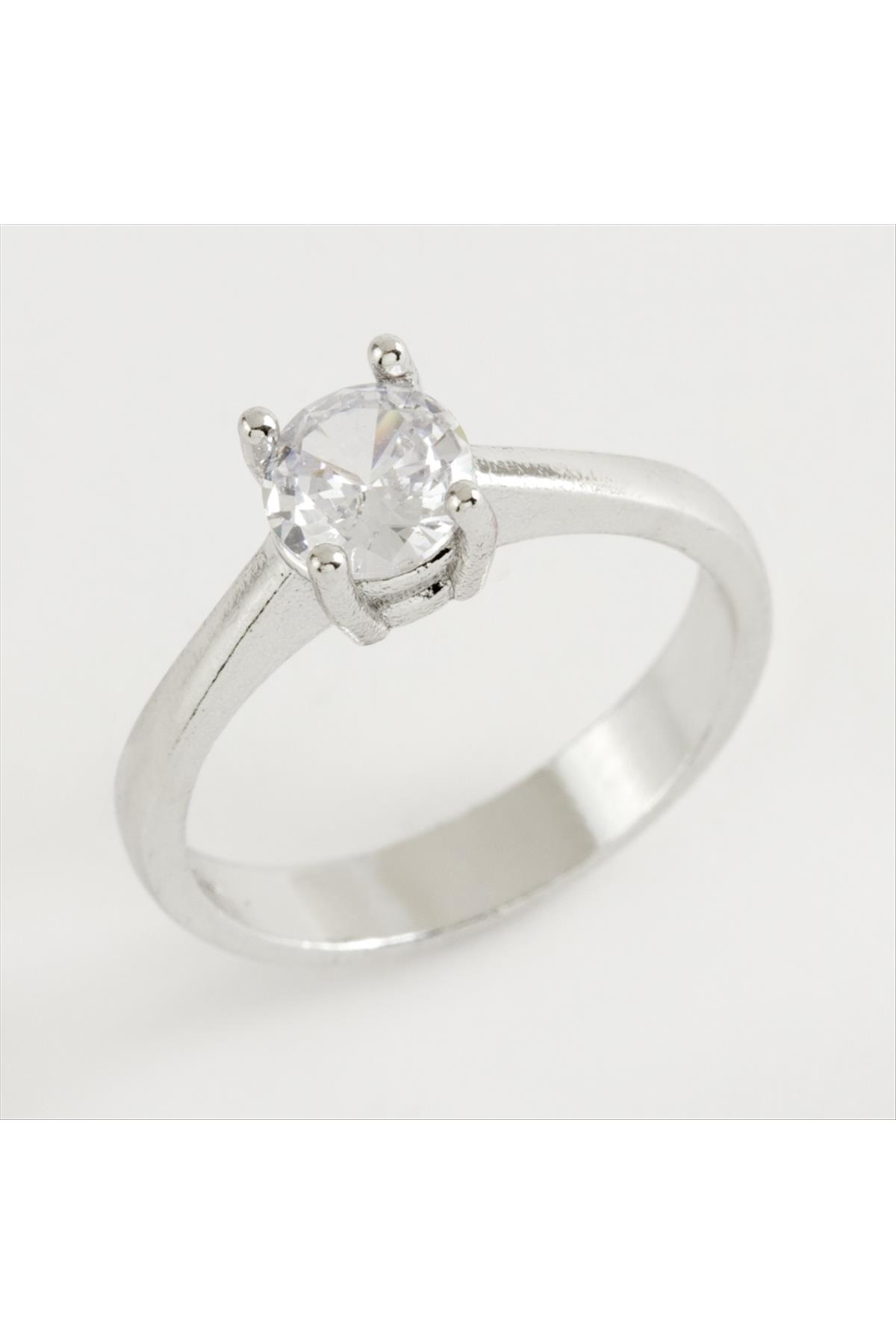 Zirkon Tek Taşlı Yüzük