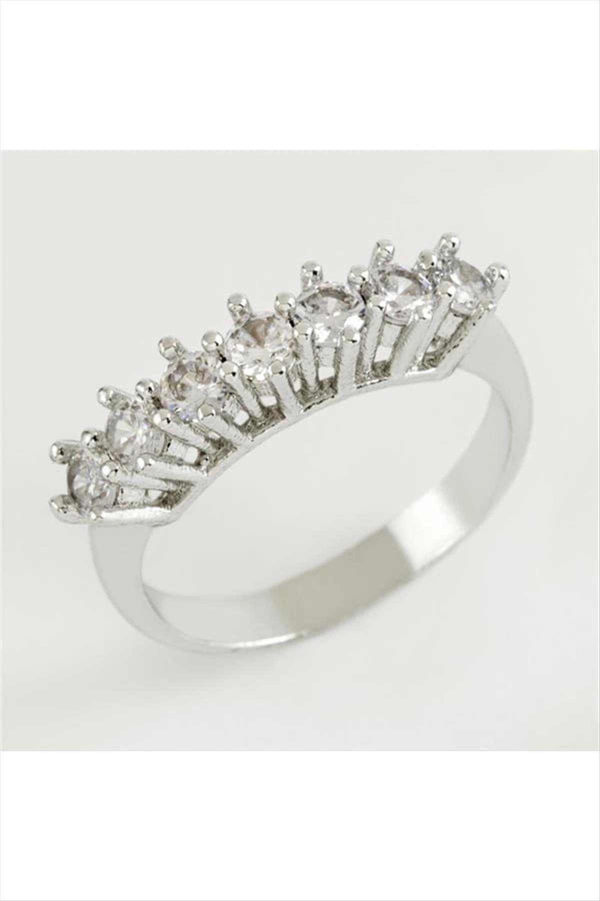 Zirkon Yedi Taşlı Yüzük