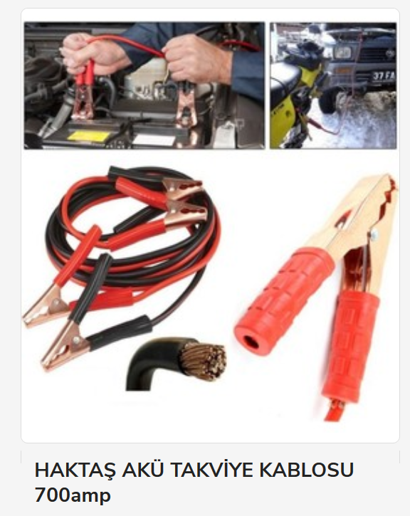 0266   ASTEK AKÜ TAKVİYE KABLOSU 600Amp