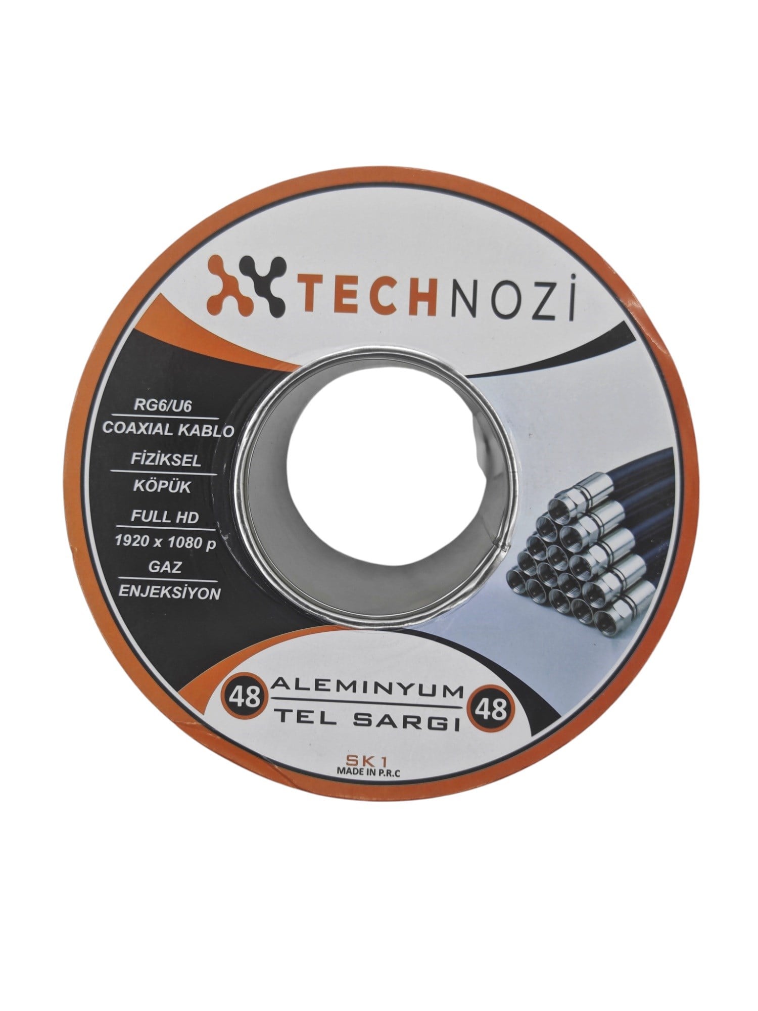 48-SK1   Technozi RG6/U6 Koaksiyel Anten Kablosu 100m