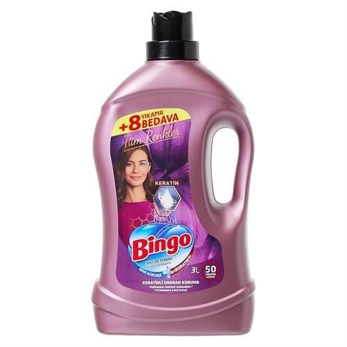 Bingo Sıvı Çamaşır Deterjanı Onaran Koruma 50 Yıkama 3000 ml