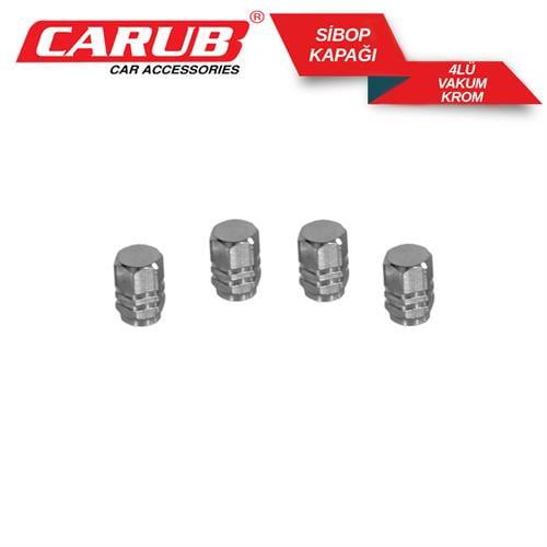 Carub Sibop Kapağı 4 Lü Krom Vakum