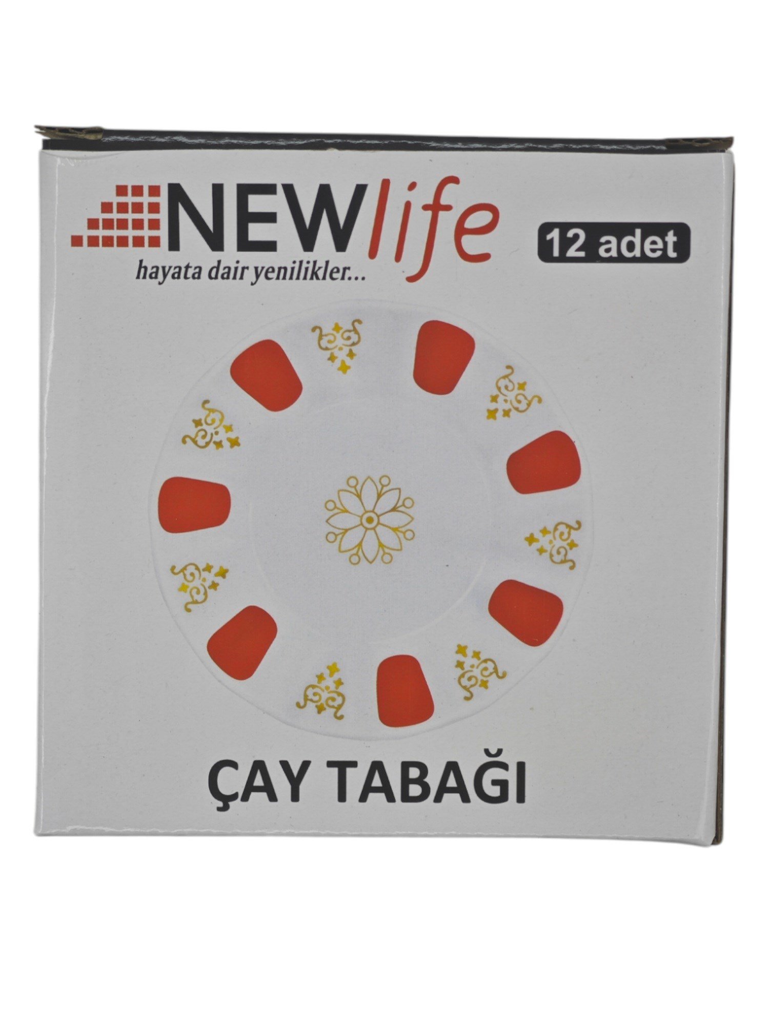 CLKN-1636   Newlife Porselen Çay Tabağı 12li