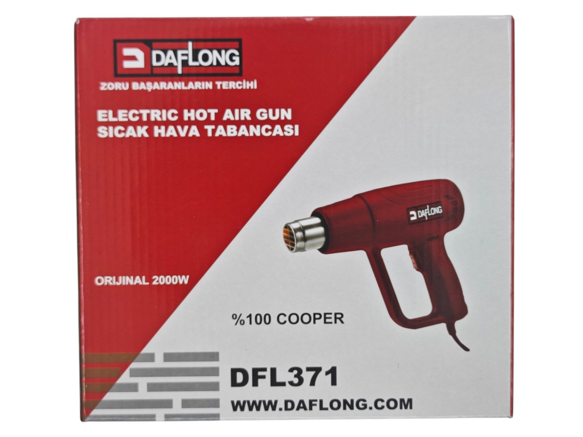 DFL371   Daflong 2000W Sıcak Hava Tabancası