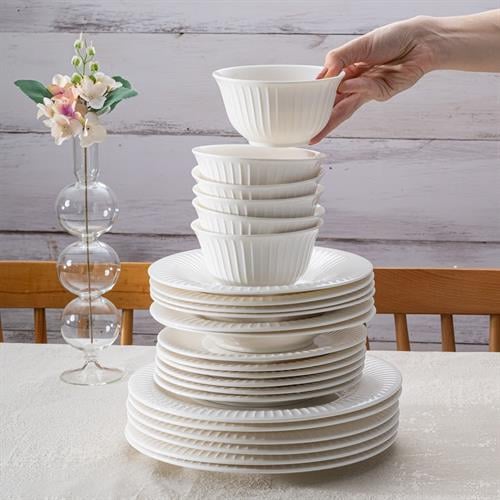 Emsan Soho Beyaz 24 Parça 6 Kişilik Yemek Takımı