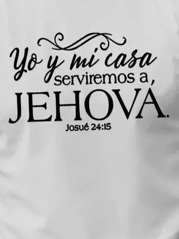 Erkek Jehova Baskılı Süprem T-shirt