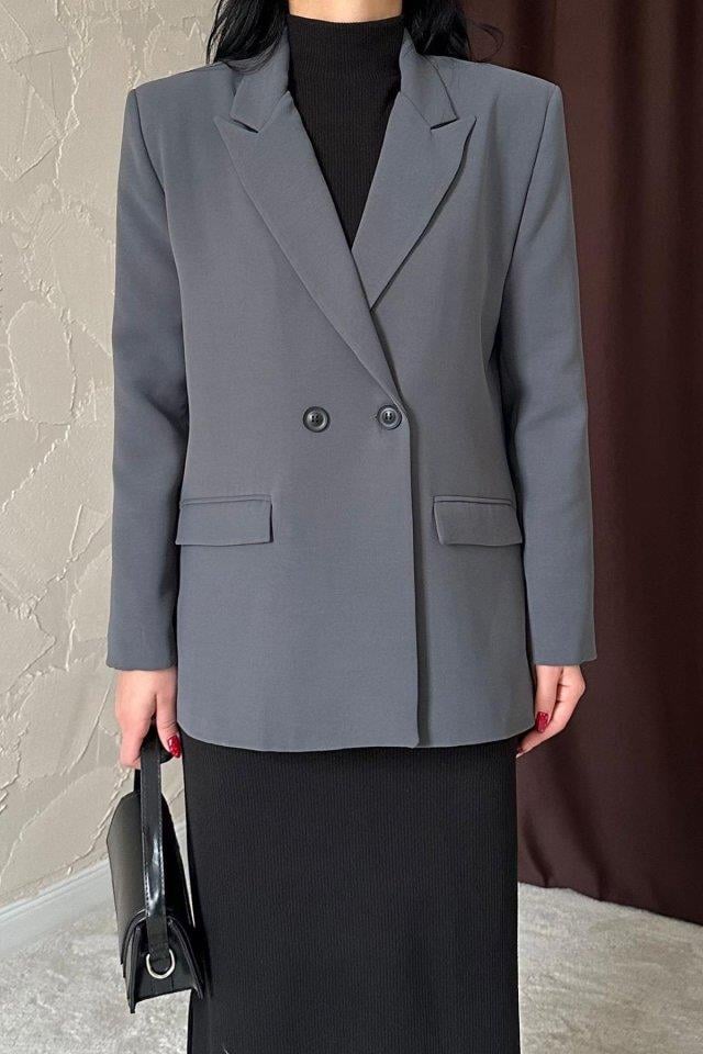 Füme Blazer Ceket